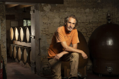 FRANCE, GIRONDE (33) PUGNAC, PHILIPPE BETSCHART, PROPRIETAIRE DU CHATEAU LES GRAVES DE VIAUD DANS LES COTES DE BOURG-SUR-GIRONDE, VIGNOBLE BORDELAIS