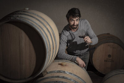 FRANCE, GIRONDE (33) LANSAC, JOACHIM HAAS, PROPRIETAIRE DU CHATEAU BEGOT, COTES DE BOURG-SUR-GIRONDE, VIGNOBLE BORDELAIS