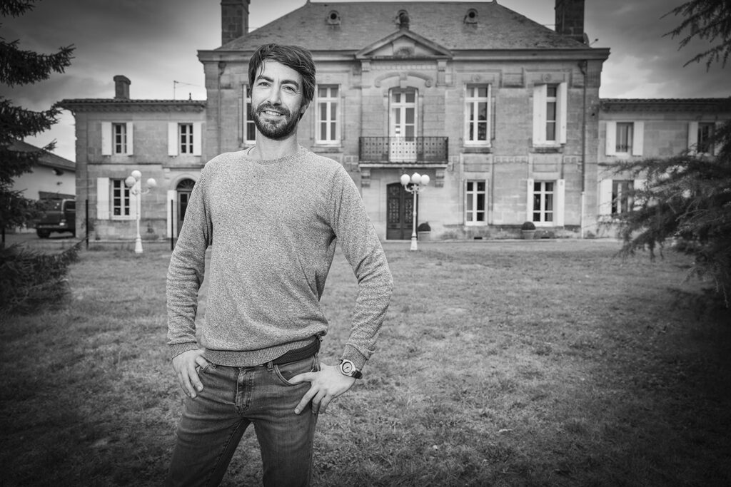 FRANCE, GIRONDE (33) LANSAC, JOACHIM HAAS, PROPRIETAIRE DU CHATEAU BEGOT, COTES DE BOURG-SUR-GIRONDE, VIGNOBLE BORDELAIS